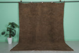 Authentic Moroccan Rug – 8 x 10 ft Earthy Brown Shag