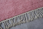 Pink Custom size Moroccan Rug