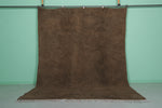 Authentic Moroccan Rug – 8 x 10 ft Earthy Brown Shag