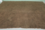 Authentic Moroccan Rug – 8 x 10 ft Earthy Brown Shag