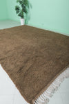 Authentic Moroccan Rug – 8 x 10 ft Earthy Brown Shag