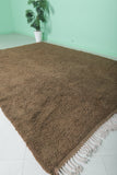 Authentic Moroccan Rug – 8 x 10 ft Earthy Brown Shag