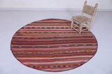 Entryway berber moroccan flatwoven rug - 5.7 FEET