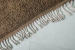 Authentic Moroccan Rug – 8 x 10 ft Earthy Brown Shag