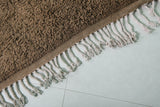 Authentic Moroccan Rug – 8 x 10 ft Earthy Brown Shag