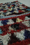 Colorful Moroccan Berber Boucherouite Runner Rug - 1.9 FT x 6.2 FT | Handmade Boho Decor