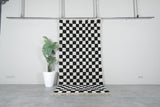 Checkered moroccan rug 6.3 Feet x 9.2 Feet
