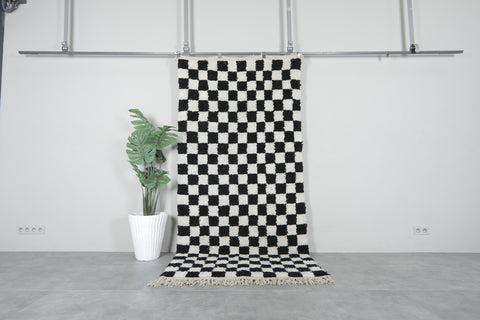 Checkered moroccan rug 6.3 Feet x 9.2 Feet