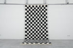Checkered moroccan rug 6.3 Feet x 9.2 Feet
