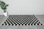 Checkered moroccan rug 6.3 Feet x 9.2 Feet