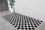 Checkered moroccan rug 6.3 Feet x 9.2 Feet