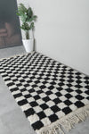 Checkered moroccan rug 6.3 Feet x 9.2 Feet