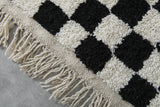 Checkered moroccan rug 6.3 Feet x 9.2 Feet