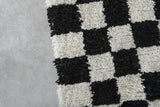 Checkered moroccan rug 6.3 Feet x 9.2 Feet