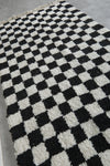 Checkered moroccan rug 6.3 Feet x 9.2 Feet