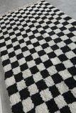 Checkered moroccan rug 6.3 Feet x 9.2 Feet