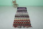 Handmade Moroccan rug 2.8ft x 6.5ft