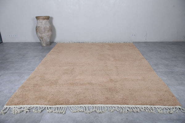 Handmade light brown Moroccan rug – Custom size