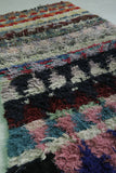 Handmade Moroccan rug 2.8ft x 6.5ft