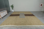 Handwoven Moroccan Rug – Minimalist Berber Design - Wool Rug