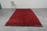 Red Vintage Berber Moroccan Carpet – 5.9 FT x 10.2 FT | Authentic Handwoven Rug | Artisan Wool
