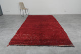 Red Vintage Berber Moroccan Carpet – 5.9 FT x 10.2 FT | Authentic Handwoven Rug | Artisan Wool