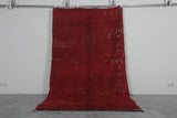 Red Vintage Berber Moroccan Carpet – 5.9 FT x 10.2 FT | Authentic Handwoven Rug | Artisan Wool