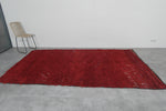 Red Vintage Berber Moroccan Carpet – 5.9 FT x 10.2 FT | Authentic Handwoven Rug | Artisan Wool