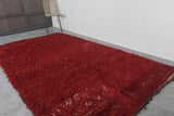 Red Vintage Berber Moroccan Carpet – 5.9 FT x 10.2 FT | Authentic Handwoven Rug | Artisan Wool