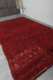 Red Vintage Berber Moroccan Carpet – 5.9 FT x 10.2 FT | Authentic Handwoven Rug | Artisan Wool