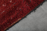 Red Vintage Berber Moroccan Carpet – 5.9 FT x 10.2 FT | Authentic Handwoven Rug | Artisan Wool