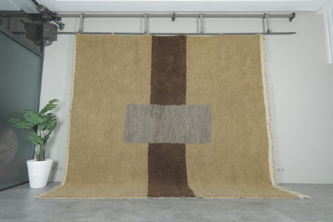 Handwoven Moroccan Rug – Minimalist Berber Design - Wool Rug