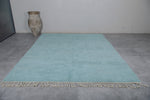 Elegant Sky Blue Moroccan Rug in Custom Sizes