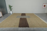 Handwoven Moroccan Rug – Minimalist Berber Design - Wool Rug