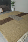 Handwoven Moroccan Rug – Minimalist Berber Design - Wool Rug