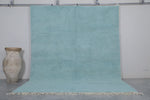 Elegant Sky Blue Moroccan Rug in Custom Sizes