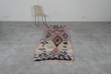 Moroccan Berber Rug 2.9 x 8.1 ft | Multicolor Geometric Handwoven Runner