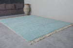 Elegant Sky Blue Moroccan Rug in Custom Sizes