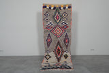 Moroccan Berber Rug 2.9 x 8.1 ft | Multicolor Geometric Handwoven Runner