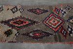 Moroccan Berber Rug 2.9 x 8.1 ft | Multicolor Geometric Handwoven Runner