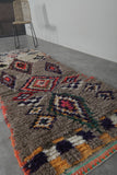 Moroccan Berber Rug 2.9 x 8.1 ft | Multicolor Geometric Handwoven Runner