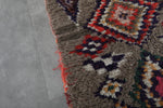 Moroccan Berber Rug 2.9 x 8.1 ft | Multicolor Geometric Handwoven Runner