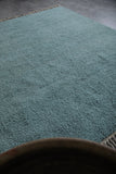 Elegant Sky Blue Moroccan Rug in Custom Sizes