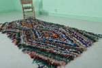 Vibrant Moroccan Berber Rug – 2.6 x 6 ft Shaggy Tribal Design