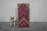 Vibrant Moroccan Berber Rug - Chevron Pattern in Bold Colors