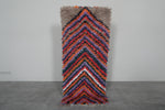 Vibrant Moroccan Berber Rug - Chevron Pattern in Bold Colors