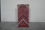 Vibrant Moroccan Berber Rug - Chevron Pattern in Bold Colors