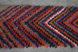 Vibrant Moroccan Berber Rug - Chevron Pattern in Bold Colors