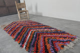 Vibrant Moroccan Berber Rug - Chevron Pattern in Bold Colors