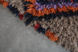 Vibrant Moroccan Berber Rug - Chevron Pattern in Bold Colors